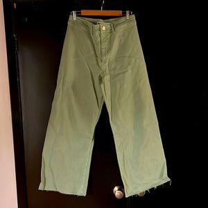 Zara Marine Straight Jeans in Mint